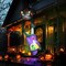 8 FT Halloween Inflatables with LED Lights - Black Cat and Witch